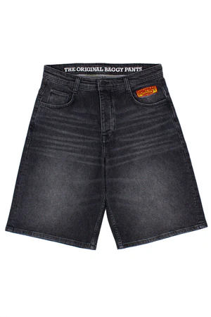 Baggy Jean Desperado Denim Black Shorts
