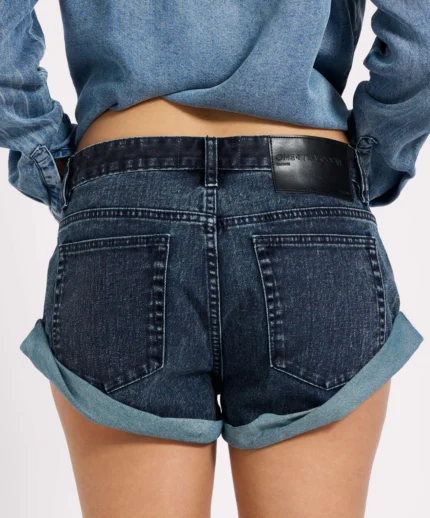 Low Rise Indigo Blue Jean Shorts