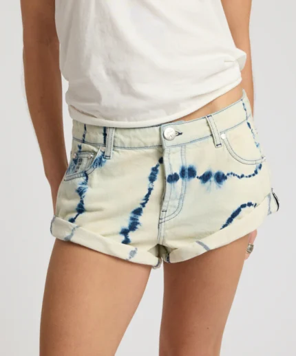 Low Rise Revival Bandits Tie Jean Shorts