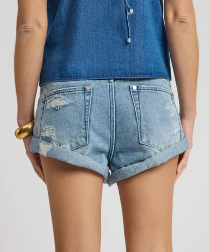 Low Rise Long Bandits Jean Shorts