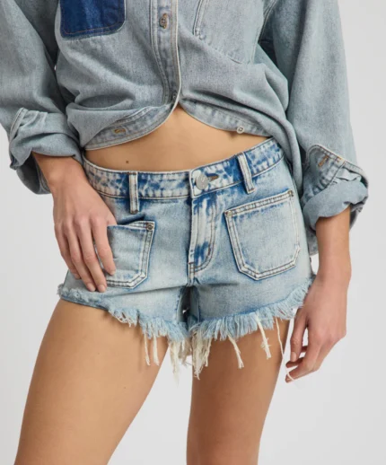 Low Rise Retro Dukes Low Waist Mini Jean Shorts