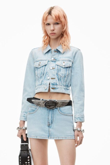 Alexander Wang Mid Rise Denim Shorts