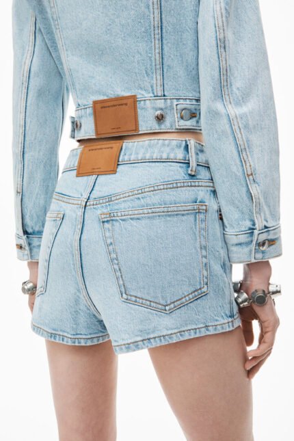 Alexander Wang Mid Rise Denim Shorts
