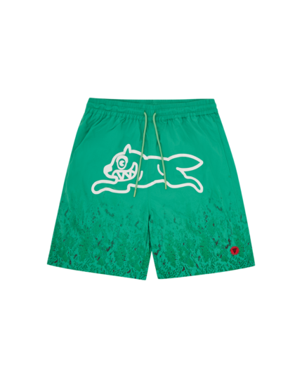 BBC Ice Cream Gradient Snakeskin Running Dog Swim Shorts Green