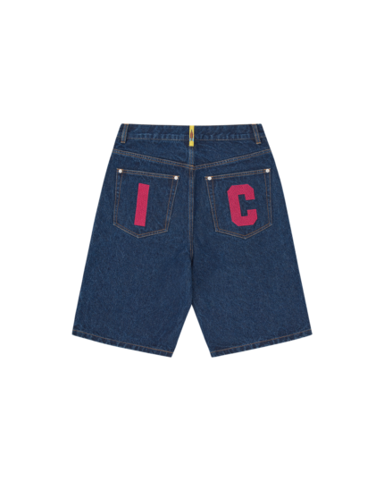 BBC Ice Cream Running Dog Denim Shorts Pink