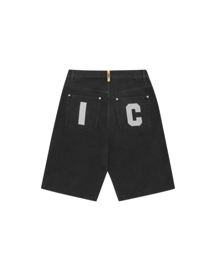 BBC Ice Cream Running Dog Denim Shorts White