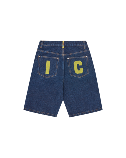 BBC Ice Cream Running Dog Denim Shorts Yellow