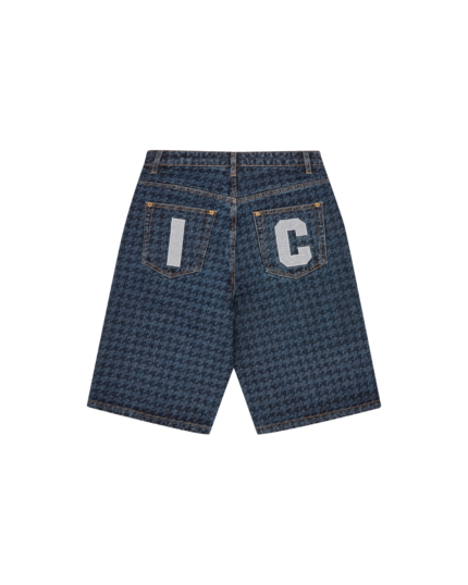 BBC Ice Cream Womens Houndstooth Running Dog Jorts
