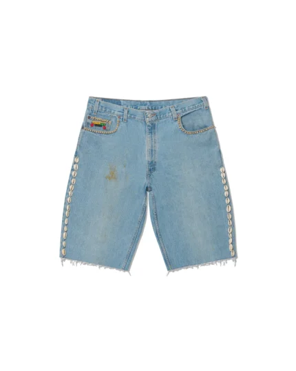 Barriers Cowrie Aged Denim Shorts