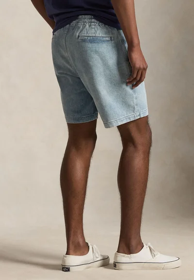 Black 8-inch polo prepster jeans short