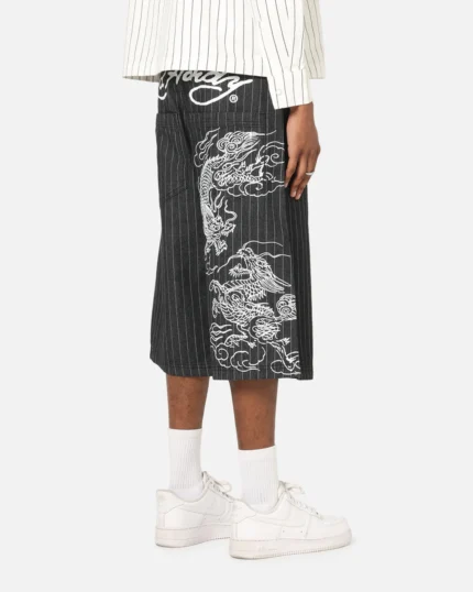 Black shinjuku jorts