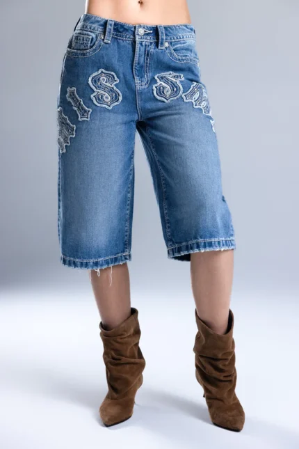 Miss Me Jeanius Baggy Jorts