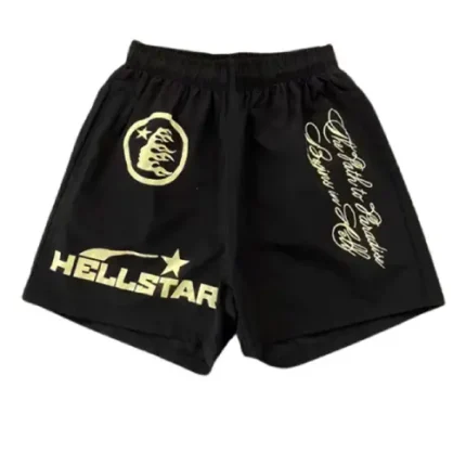 Hellstar Yellow Logo Shorts