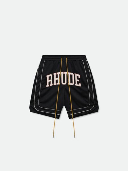 Rhude Baggy Collegiate Logo Shorts