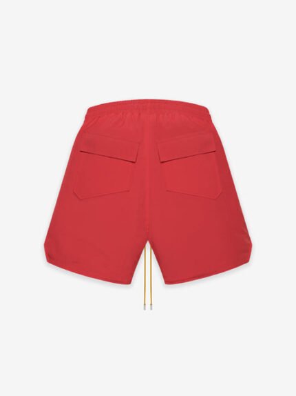 Rhude Logo Red Shorts