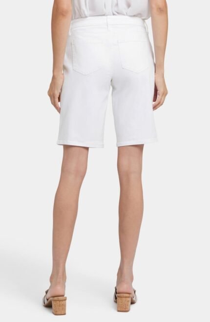 White Jean Lilly Straight Leg Denim Shorts